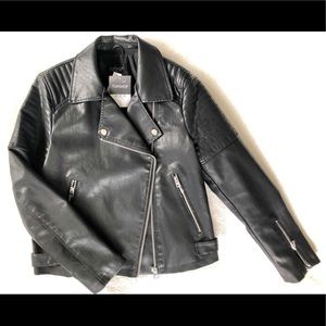 TopShop Faux Leather Biker Jacket